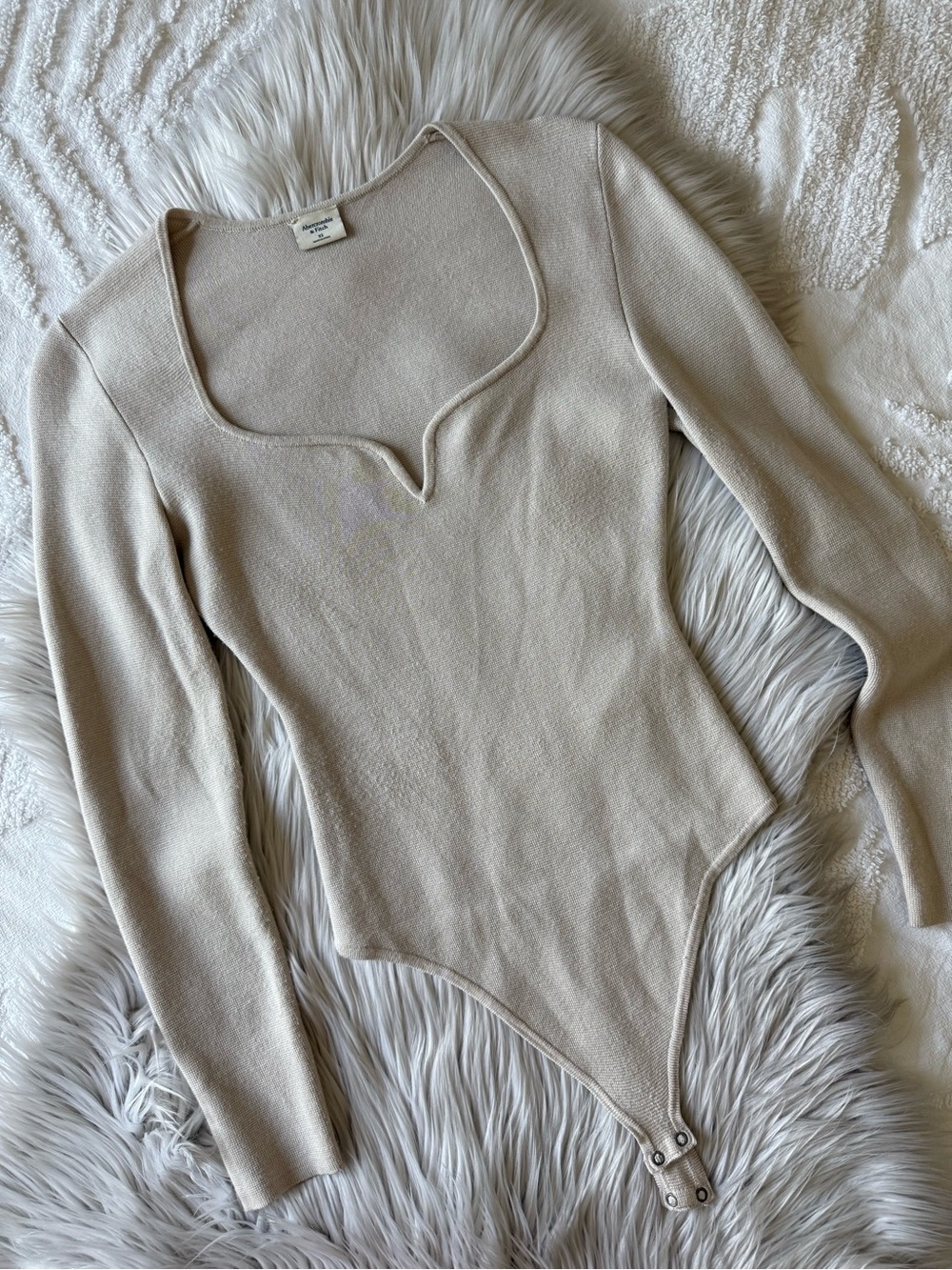 Abercrombie & Fitch knit long sleeve bodysuit